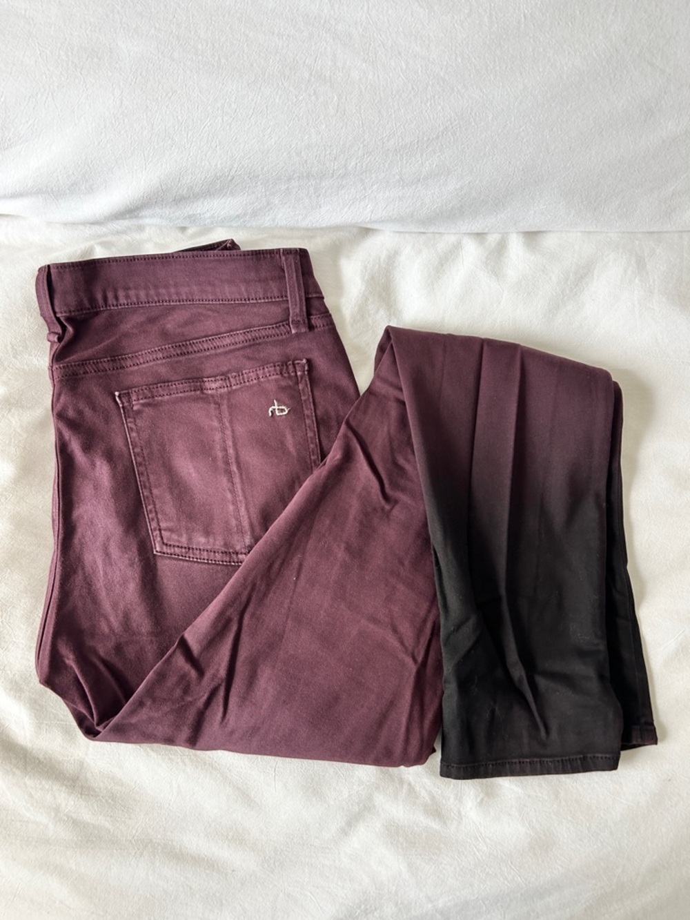 rag & bone Ombre Plum to Black Jeans